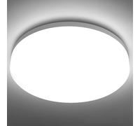 Lepro Bathroom Light, 15W 1500lm Ceiling Lights, 100W Equivalent, Waterproof IP54, Small, Dome, Modern, Flush Ceiling Light for Kitchen, Bulkhead,