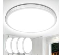 Lepro Bathroom Light, 18W, 1800lm 5000K, IP44 Waterproof, Ø22cm, 2 4ack