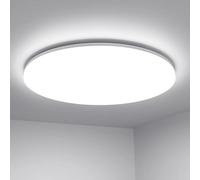 Lepro Bathroom Lights Ceiling, 24W 2400Lm Bright Led Ceiling Light, Ip54 Waterproof, Daylight White 5000K, For Living Room, 28Cm