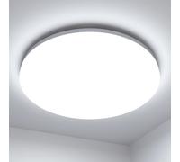 Lepro Bathroom Lights Ceiling Daylight White, 24W IP54 Waterproof, 28cm | 2400LM, 200W Equivalent, Neutural White LED Ceiling Light, Large Round for Living Room, Kitchen, Toilet, Porch, Utility Room