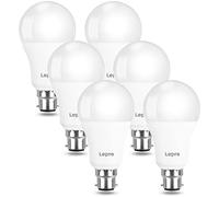 Lepro Bayonet Light Bulb, 1520lm Warm White 2700K, 13W = 100W, Pack of 6