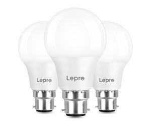 Lepro Bayonet Light Bulb, 60W Equivalent, Warm White 2700K, 8.5W 806lm B22 LED Bulb, BC A60 GLS Energy Saving Lightbulbs, Non-dimmable, Pack of 3