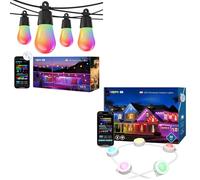Lepro Bundle - 2 Items: 30m ZB1 AI Smart Outdoor String Lights & 15m E1 AI Permanent Outdoor Lights for Eaves