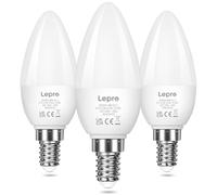 Lepro C37 E14 LED Light Bulb, Warm White 2700K, 4.2W=40W, 470LM, Pack of 3