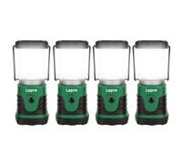 Lepro Camping Lantern Battery Powered, Portable Small Camping Tent Lights AA Battery Operated, Dimmable Warm to Daylight Modes, Battery Lantern for Power Cuts, Pack of 4, Suit as Father's Day Gifts