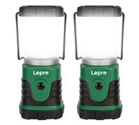 Lepro Camping Lantern Battery Powered, Portable Small Camping Tent Lights AA Battery Operated, Dimmable Warm White to Daylight Modes, Battery Lanterns for Indoors, Power Cuts, Emergency, Pack of 2