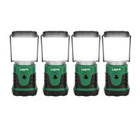 Lepro Camping Lantern Battery Powered, Small Camping Tent Lights, Pack of 4 | Dimmable Warm White & Cool Light, Portable Hanging Battery Lantern for Emergency, Power Cuts, Hiking, AA Batteries Required