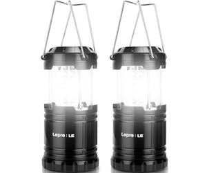 Lepro Camping Lights, Collapsible Camping Lantern Battery Powered, 2-Pack