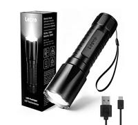 Lepro Camping Torch Rechargeable, Plastic Lightweight Flashlight Easy Carry