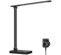 Lepro Desk Lamp, 750lm LED Desk Lamp with Power Adapter, Dimmable, Eye-Care