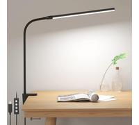 Lepro Desk Lamp Clamp, 460lm Eye-Caring Clip on LED Desk Light, 10 Levels Dimma