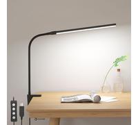Lepro Desk Lamp Clamp, Eye Caring Desk Light, 5W 460lm, Dimmable LED Desk Lamp,