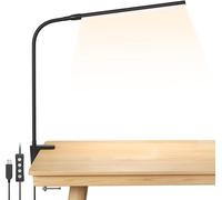 Lepro Desk Lamp Clamp, LED Desk Lamp Eye Caring Dimmable, 5W 460lm, 10 Brightne