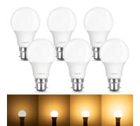 Lepro Dimmable Light Bulb Bayonet, 7W=60W, 800lm Warm White 2700K, 6pcs