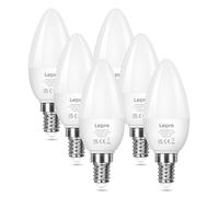 Lepro E14 LED Light Bulb, Warm White 2700K, 4.2W 470 Lumen, 40W Equivalent Candle Bulbs, Small Edison Screw SES, Energy Saving, Non-dimmable, Pack of 6