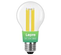 Lepro E27 Screw Bulb Ultra-efficient LED Bulb, 7.2W = 100W, 1521lm, 2700K Warm White, 50000H Lifespan, Clear Filament, Vintage Glass, Non-dimmable