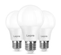 Lepro E27 Screw Bulbs 60W Equivalent, Warm White 2700K, 8.5W 806L, Energy Saving, Non-Dimmable, Pack Of 3
