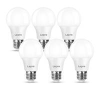 Lepro E27 Screw Bulbs 60W Equivalent, Warm White 2700K, 8.5W 806L, Energy Saving, Non-Dimmable, Pack Of 6