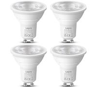 Lepro GU10 LED Bulbs, A Energy Class, Neutral White 4000K, 360LM, 2W (50W Equivalent), 38° Beam Angle, 50000H Life Span, 96% Energy Saving Spotlight Bulb, Non-Dimmable, 4 Packs