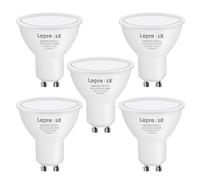 Lepro GU10 LED Bulbs, Cool White 5000K, 4W 345lm Energy Saving Light Bulbs, 50W Halogen Spotlight Equivalent, 100° Beam Angle, Daylight White, AC 220V-240V, Non-dimmable, Pack of 5