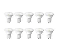 Lepro GU10 LED Bulbs, Cool White 6500K, 800LM, 8W (65W Equivalent), 100° Wide Beam Angle, Energy Saving LED Spotlight Bulbs, Non-Dimmable, Pack of 10