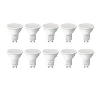 Lepro GU10 LED Bulbs, Warm White 2700K, 4.5W 345lm, 50W Halogen Spotlight Bulb Equivalent, Energy Saving GU10 LED Light Bulbs, 100° Wide Beam, Non-dimmable, Pack of 10