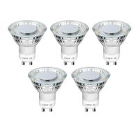 Lepro GU10 LED Bulbs Warm White 2700K, 4W 325lm Spot Light Bulbs, 50W Halogen Spotlight Equivalent, Energy Saving GU10 LED Lightbulbs, 100° Wide Beam, Non-dimmable, Pack of 5