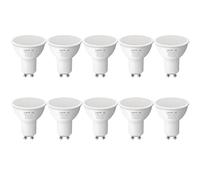 Lepro GU10 LED Bulbs, Warm White 2700K, 4W 345lm, 50W Halogen Spotlight Bulb Equivalent, Energy Saving GU10 LED Light Bulbs, 100° Wide Beam, Non-dimmable, Pack of 10