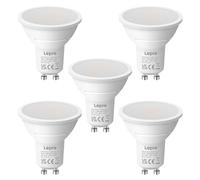 Lepro GU10 LED Bulbs Warm White, 4.5W 345lm 2700K, Energy Saving GU10 LED Light Bulbs, 50W Halogen Spotlight Equivalent, 100° Beam Angle, Non Dimmable, Pack of 5