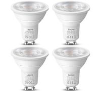 Lepro GU10 LED Bulbs Warm White, A Energy Class, 360LM, 2W (50W Equivalent), 38° Beam Angle, 50000H Life Span, 96% Energy Saving Spotlight Bulb, Non-Dimmable, 4 Packs