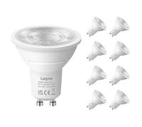 Lepro GU10 LED Spotlight Bulbs, 630LM, 6W=80W, Warm White 2700K, 8 Packs | 38° Beam Angle, Energy Saving Light Bulbs, Non-Dimmable, Bright Accsent Light for Ceiling, Recessed and Track Lights, Kitchen