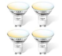 Lepro Gu10 Smart Bulb, Warm To Cool White Gu10 Led Bulbs, 4.5W, 385Lm, Dimmable, Works With Alexa & Google, 2.4G Wifi, Pack Of 4
