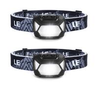 Lepro Head Torch 2 Pack Super Bright LED Headlamp with 6 Lighting Modes Wat