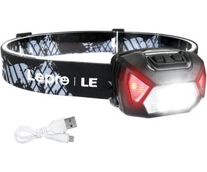 Lepro Head Torch Rechargeable, 2000L Waterproof LED Headlamp 30Hrs Runtime | Re