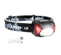 Lepro Head Torch Rechargeable, 2000L Waterproof LED Headlamp with Red Warning Lights, 6 Lighting Modes, Long Runtime, Lightweight Headlight for Kids & Adults for Running Fishing Camping