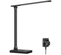 Lepro Desk Lamp, 750lm LED Desk Lamp with Power Adapter, Dimmable, Eye-Care