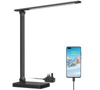 Lepro LED Desk Lamp, Desk Lamp with Power Adapter, 655lm,
