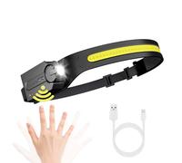 Lepro Led Head Torch Rechargeable, Super Bright Headlamp Flashlight 230°Wide Beam with Adjustable Spotlight, Motion Sensor, Waterproof Lightweight Headlight for Camping, Running, Cycling, Night Work