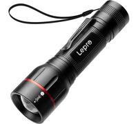 Lepro Led Torch With Clip, Le2050 Pocket Flashlight, Zoomable, Waterproof, 5 Modes, For Power Cuts, Camping, Dog Walking, Gift