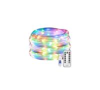 Lepro Multi Coloured Christmas Rope Lights, 10M 100 LED RGB USB Fairy Lights, Low Voltage, 8 Modes/Timer/Remote, Waterproof Indoor Outdoor Sensory S