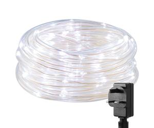 Lepro Outdoor Rope Lights with Timer, Low Voltage, 10m/33ft Waterproof Outdoor String Lights Plug in, 8 Modes Daylight White Thin Light Rope, Suit for Christmas, Garden, Pathway, Tree and More