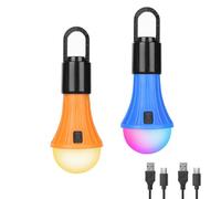 Lepro Rechargeable Camping Lights, 7 White & RGB Colour Modes, Hanging Tent Lights for Camping, Camping Lantern Rechargeable, 10 Hrs Battery Life Camping Accessories, Suit for Power Cuts, Emergency
