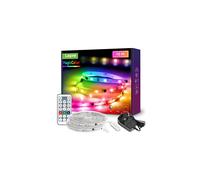 Lepro RGBIC 10M LED Strip Lights, Multi Colour Chasing Dreamcolour LED Light, 8 Dynamic Rainbow Effect, 6 Music Mode, LED Lights for Bedroom Kitc