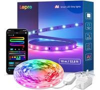 Lepro S1 AI Smart LED Strip Lights 10M RGB+IC, Works with Alexa & Google Assistant, Music Sync, Colour Changing, WiFi Bluetooth App Voice Control, Personalized AI Lighting Designer, Flexible LED Light