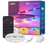 Lepro S2 AI Smart LED Strip Light 10M RGBWW+IC, App & Voice Control, 2400LM