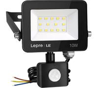 Lepro Security Lights Outdoor Motion Sensor, 10W Security Light, 850 Lumen, IP65 Waterproof, Ultra Thin Flood Light, PIR Lights Outdoor, Perfect for G