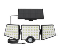 Lepro Solar Security Lights Outdoor Motion Sensor, 1200Lm Flood Lights With Separate Solar Panel, Ip65 Waterproof