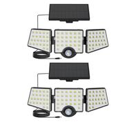 Lepro Solar Security Lights Outdoor Motion Sensor, 1200Lm Flood Lights With Separate Solar Panel, Ip65 Waterproof Solar Floodlight