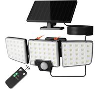 Lepro Solar Security Lights Outdoor Motion Sensor, 2 In 1 Separated And Integrated Remote Control Ip65 Waterproof Solar Floodlight