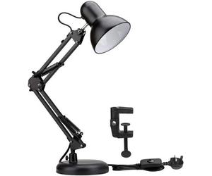 Lepro Swing Arm Desk Lamp, E27 G45 Golf Ball Bulb Required & Not Included, Flexible Table Lamp Mains Powered